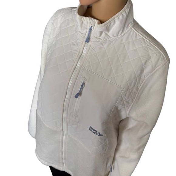 Eddie Bauer Women's Mixed Media Fleece Jacket - Picture 4 of 13